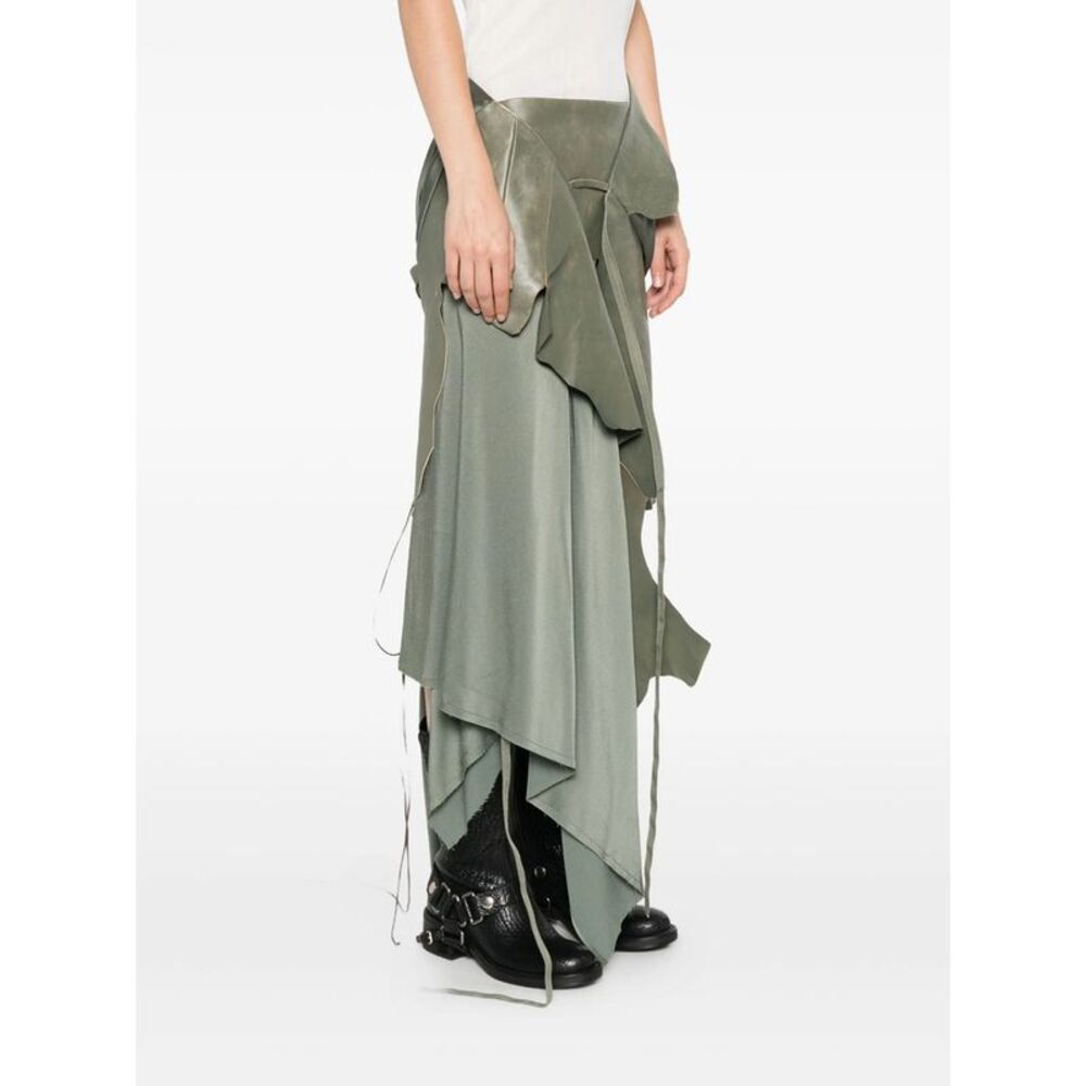 Ann Demeulemeester Green Skirts - Asymmetric & Draped Skirts Women - Picture 3 of 5